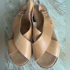Greek leather sandals size 37